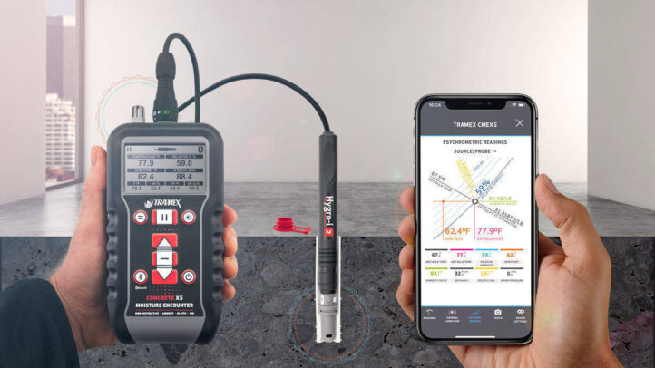 Concrete Moisture Meter For Measuring Moisture Content In Concrete Floors And Slabs
